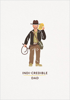 Indi-Credible Dad Father's Day Card