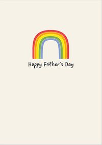 Tap to view Simple Rainbow Father's Day Card