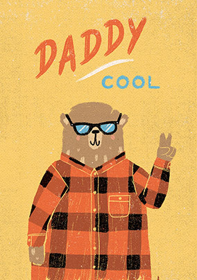 Bear Daddy Cool Father's Day Card