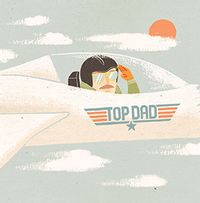 Tap to view Top Dad Square Father's Day Card
