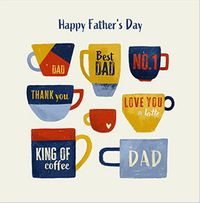Tap to view Happy Father's Day Coffee Dad Square Card
