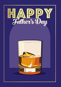 Tap to view Whiskey Glass Father's Day Card