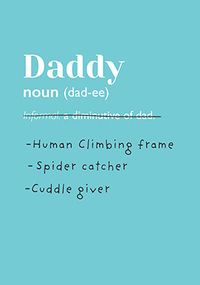 Tap to view Daddy Description Father's Day Card