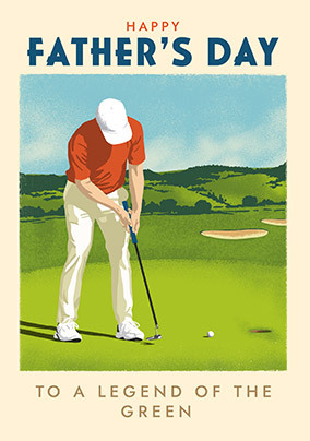 Timeless Moments Golf Father's Day Card