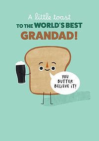 Tap to view A Toast to the World's Best Grandad Father's Day Card