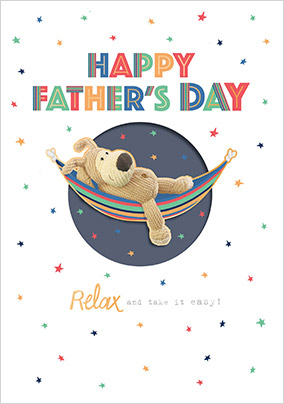 Boofle Relax on Father's Day Card