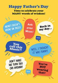Tap to view Father's Day Words of Wisdom Card