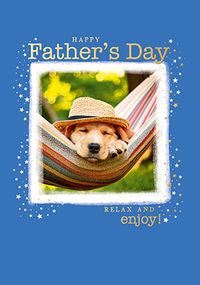 Tap to view Sleepy Photographic Dog Father's Day Card