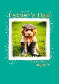 Tap to view Photographic Farm Dog Father's Day Card
