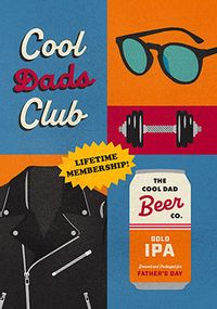 Tap to view Cool Dad's Club Retro Father's Day Card