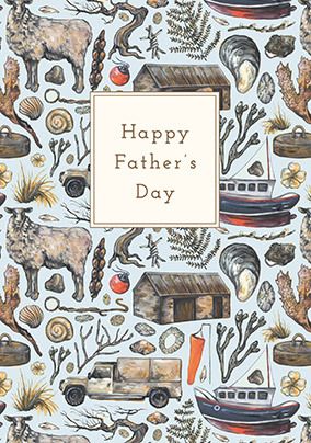 Photo of Rural Scottish Print Father's Day Card