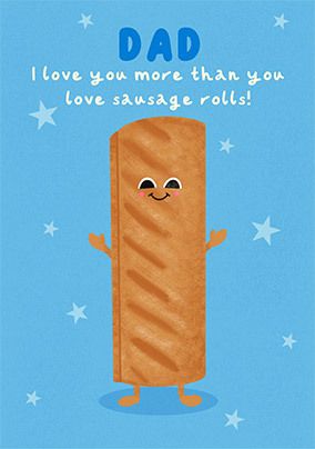 Photo of Sausage Roll Father's Day Card
