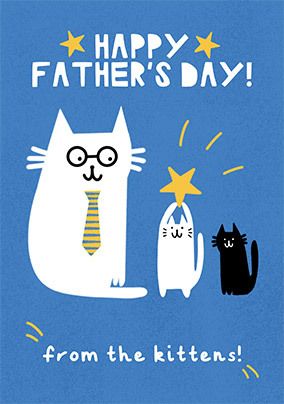 Photo of Happy Father's Day From The Kittens Card