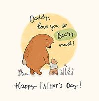 Tap to view Tibbe Bear Love You Daddy Father's Day Card