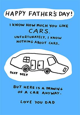 Photo of I Know Nothing About Cars Father's Day Card