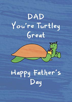 Photo of Turtley Great Dad Father's Day Card