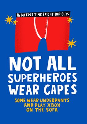 Photo of Not All Superheroes Wear Capes Father's Day Card