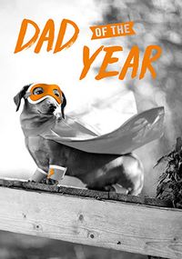 Tap to view Dad Of The Year Photographic Dog Father's Day Card