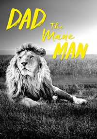 Tap to view Mane Man Photographic Father's Day Card