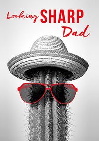 Tap to view Looking Sharp Dad Father's Day Photographic Card