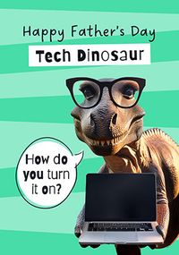 Tap to view Tech Dinosaur Father's Day Card