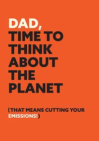 Tap to view Cut Your Emissions Dad Father's Day Card