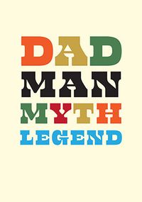 Tap to view Dad Man Myth Legend Father's Day Card