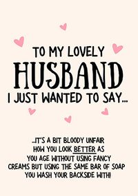 Lovely Husband Birthday Card