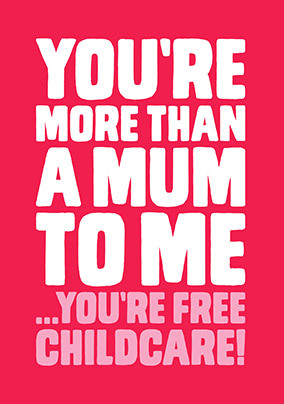 Free Childcare Mother's Day Card
