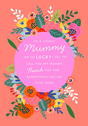 Cancer Research UK Mummy Thank You Card