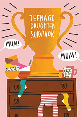 Teenage Daughter Survivor Mother's Day Card