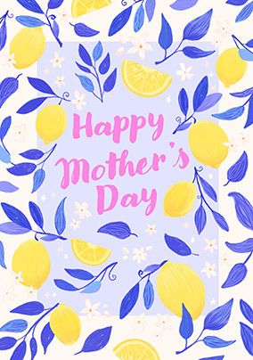 Photo of Lemon Border Mother's Day Card