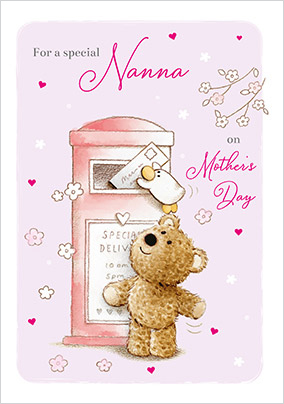 Barley Bear For Nanna Mother's Day Card