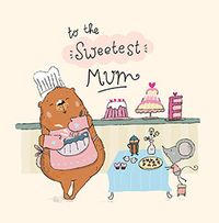Tap to view To The Sweetest Mum Square Mother's Day Card
