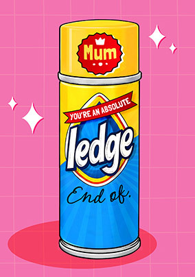 Ledge Spoof Mother's Day Card