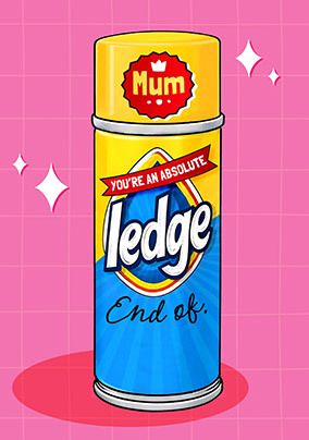 Photo of Ledge Spoof Mother's Day Card