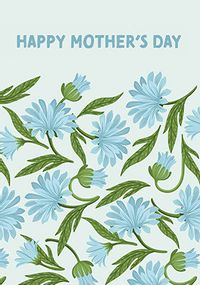 Tap to view Blue Floral Mother's Day Card