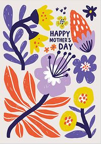 Tap to view Contemporary Floral Mother's Day Card