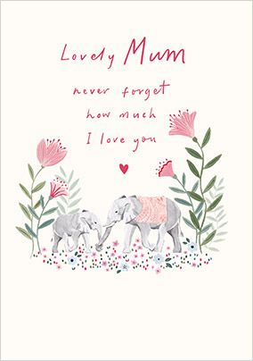 Photo of Elephants Mother's Day Card For Mum