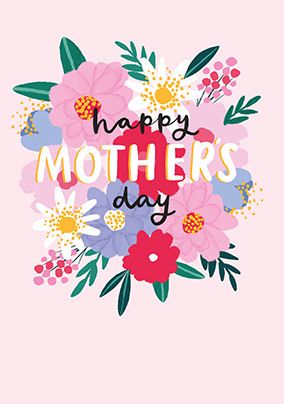 Photo of Happy Mother's Day Colourful Floral Card