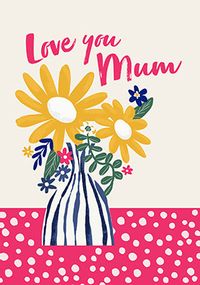 Tap to view Bold Floral Vase Mother's Day Card