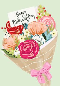 Tap to view Graphic Rose Bouquet Mother's Day Card