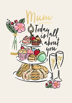 Photo of Cake Stand Mother's Day Card