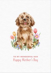 Tap to view Watercolour Dog Mother's Day Card For Nan