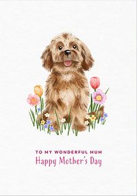 Tap to view Watercolour Dog Mother's Day Card For Mum