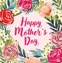 Tap to view Rose Border Square Mother's Day Card