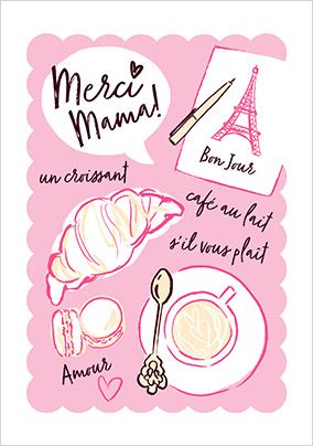 Photo of Merci Mama Mother's Day Card