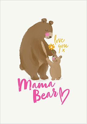 Photo of Love You Mumma Bear Mother's Day Card