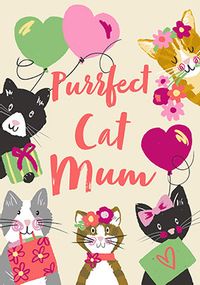 Tap to view Purrfect Cat Mum Mother's Day Card