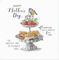 Tap to view Life In Pencil Afternoon Tea Square Mother's Day Card